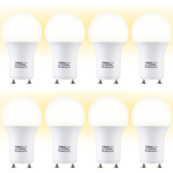 TORCHSTAR Dimmable GU24 LED Light Bulb 60W Equivalent 2 Prong